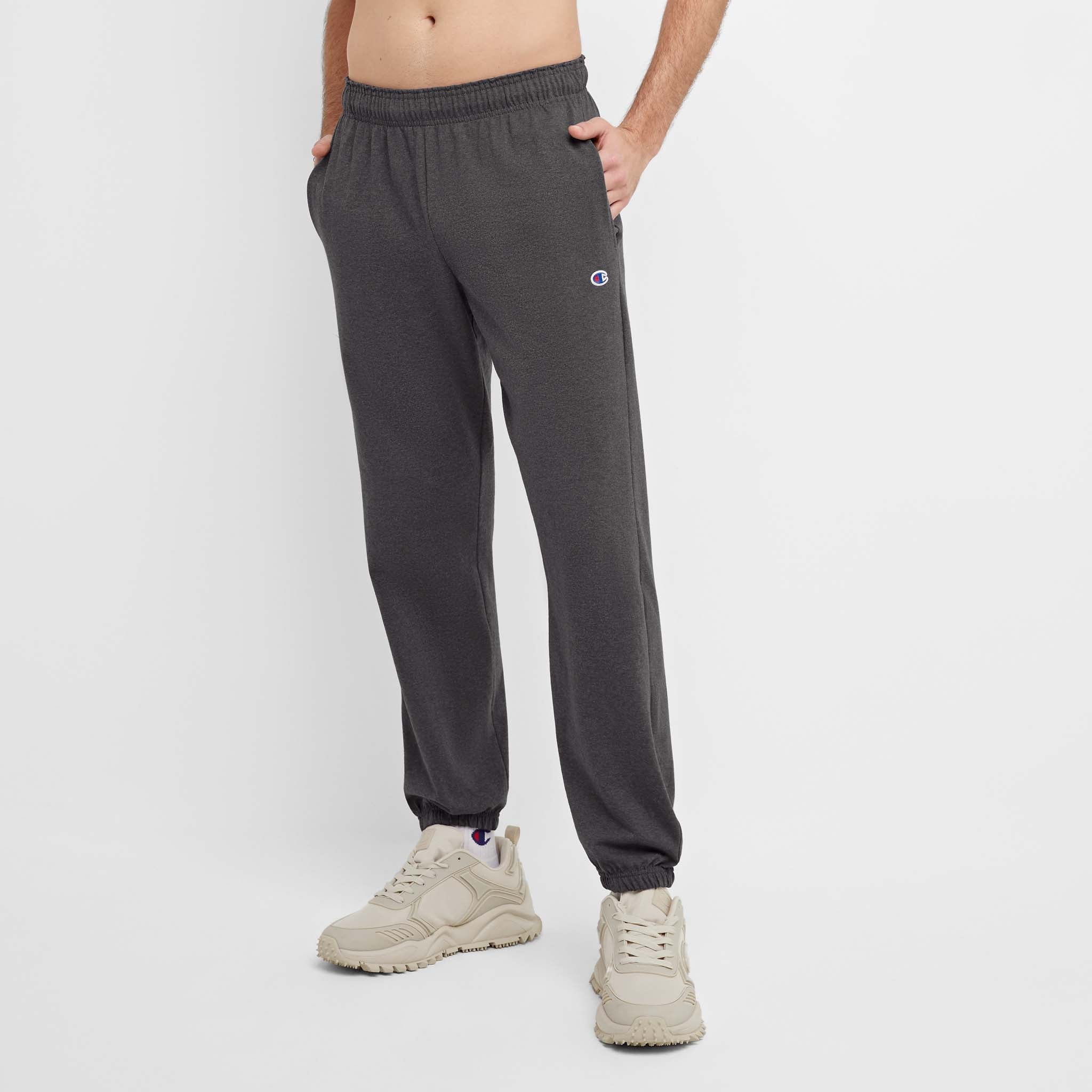 Lightweight Lounge Pants, Cinched Hem, C Logo 1 Lightweight Lounge Pants, Cinched Hem, C Logo