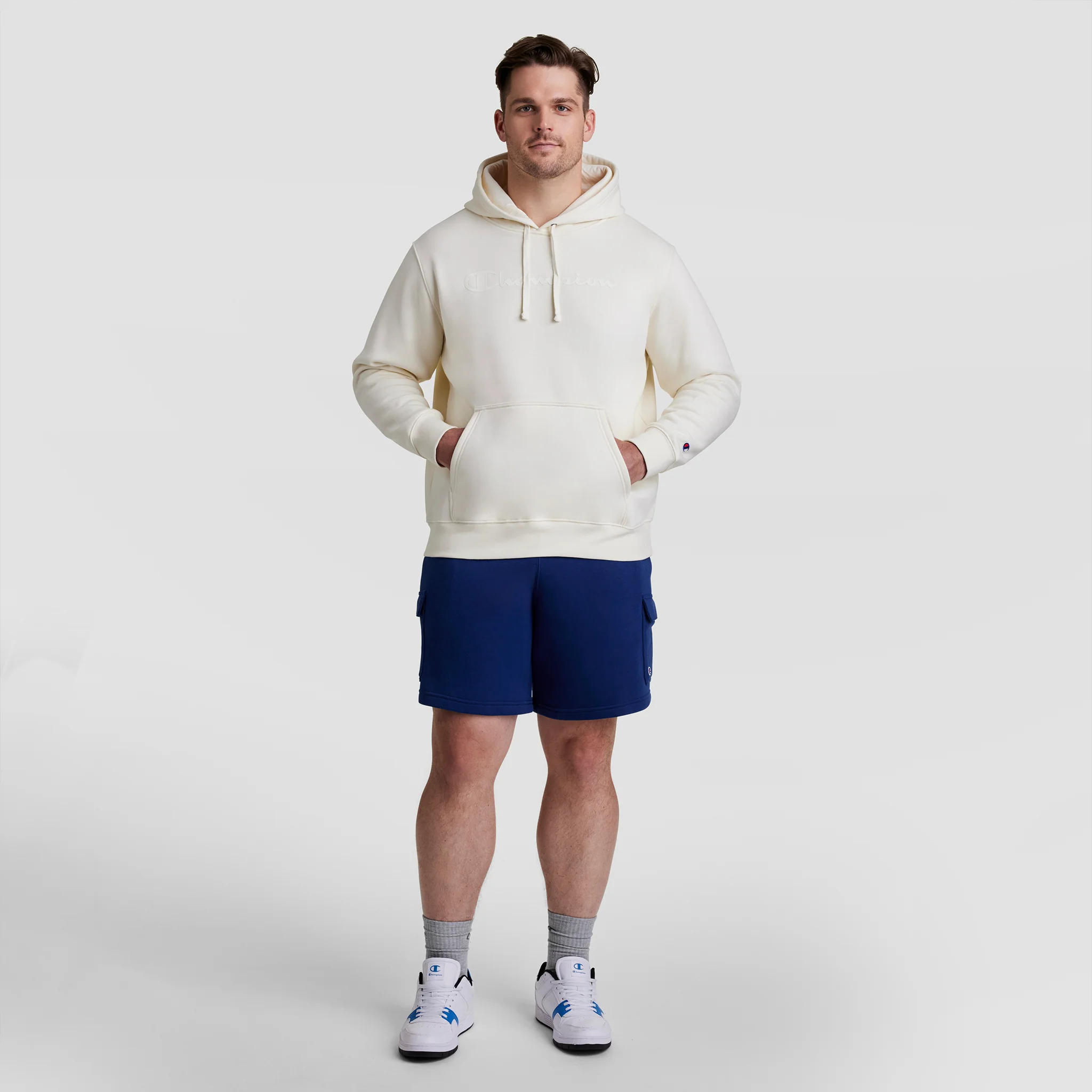 8" Fleece Cargo Short, C Logo - Big & Tall 5 8" Fleece Cargo Short, C Logo