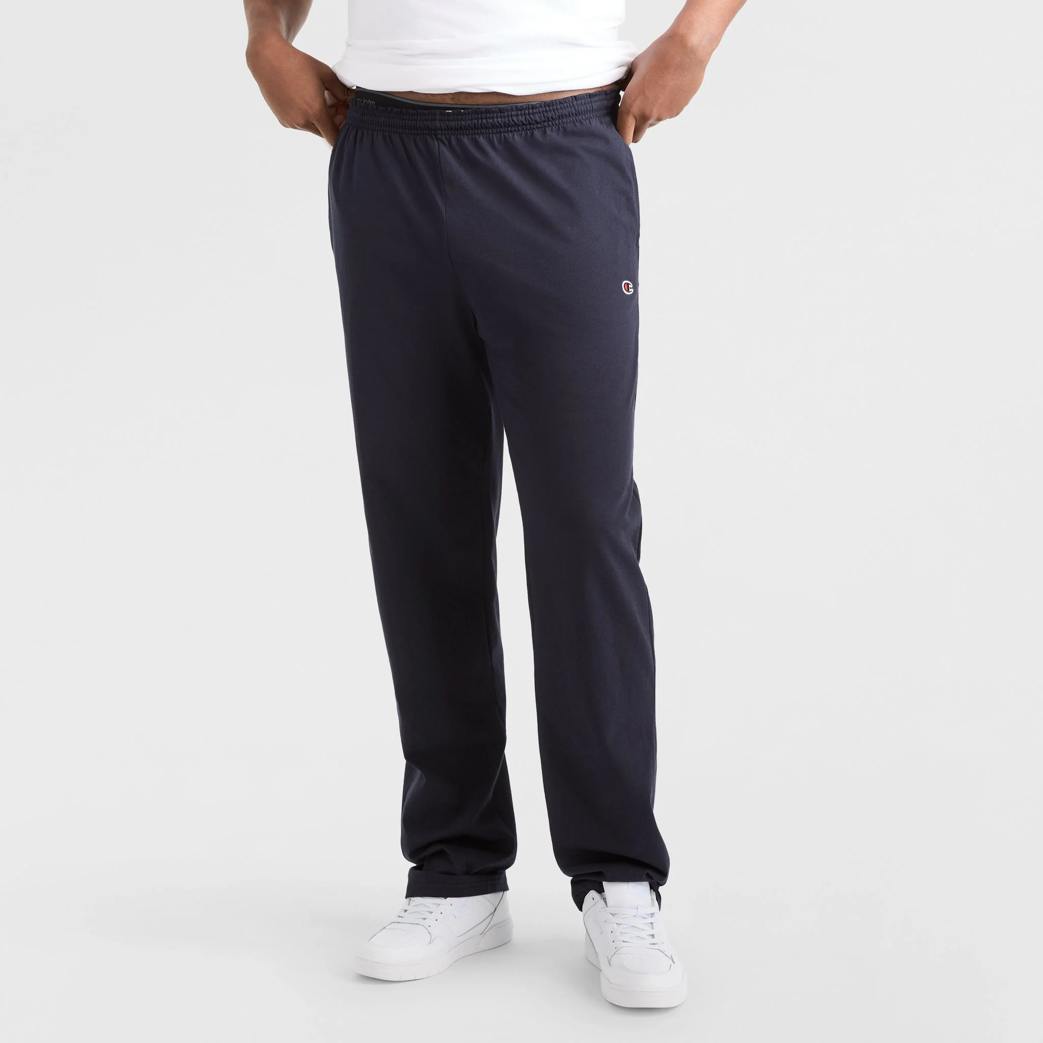 Lightweight Lounge Pants, Open Hem, C Logo - Big & Tall 1 Lightweight Lounge Pants, Open Hem, C Logo - Big & Tall