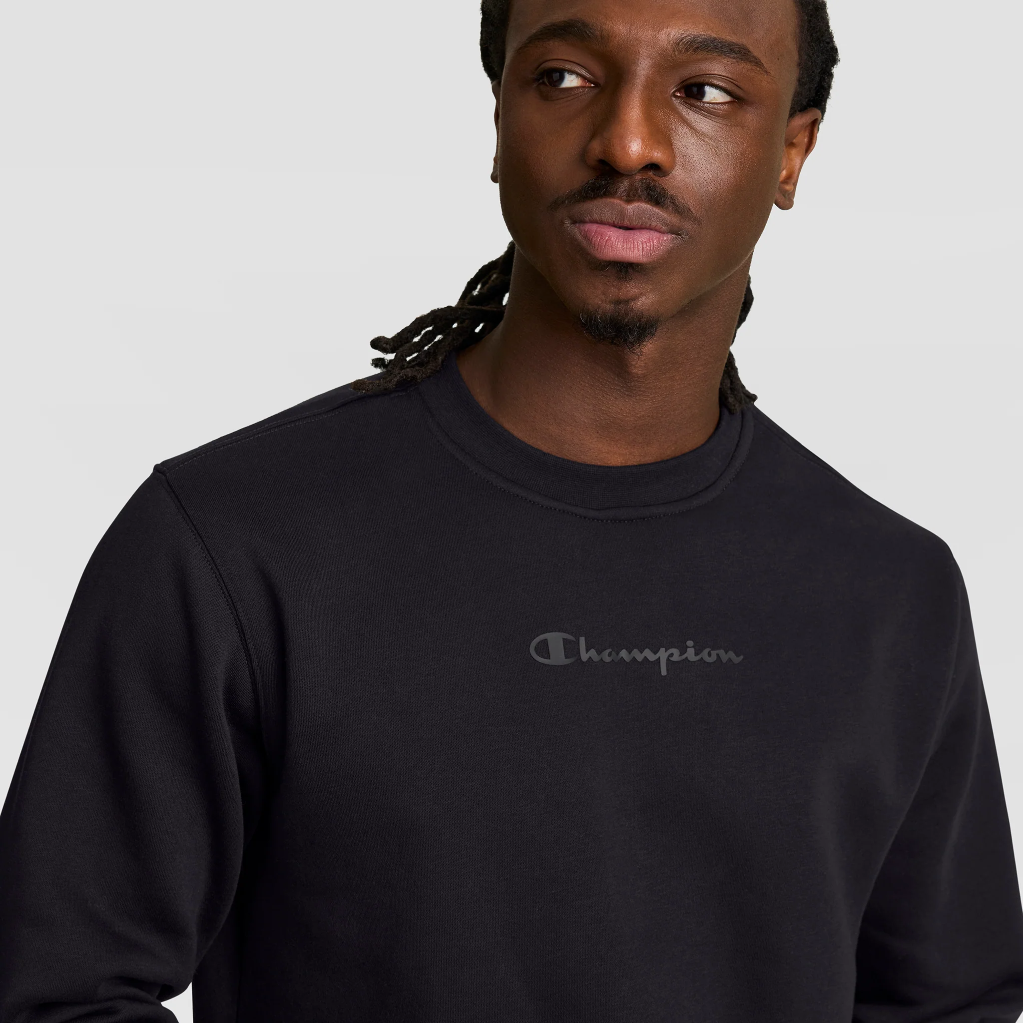 Powerblend Crewneck Sweatshirt, Tonal Script Logo 3 Powerblend Crewneck Sweatshirt, Tonal Script Logo