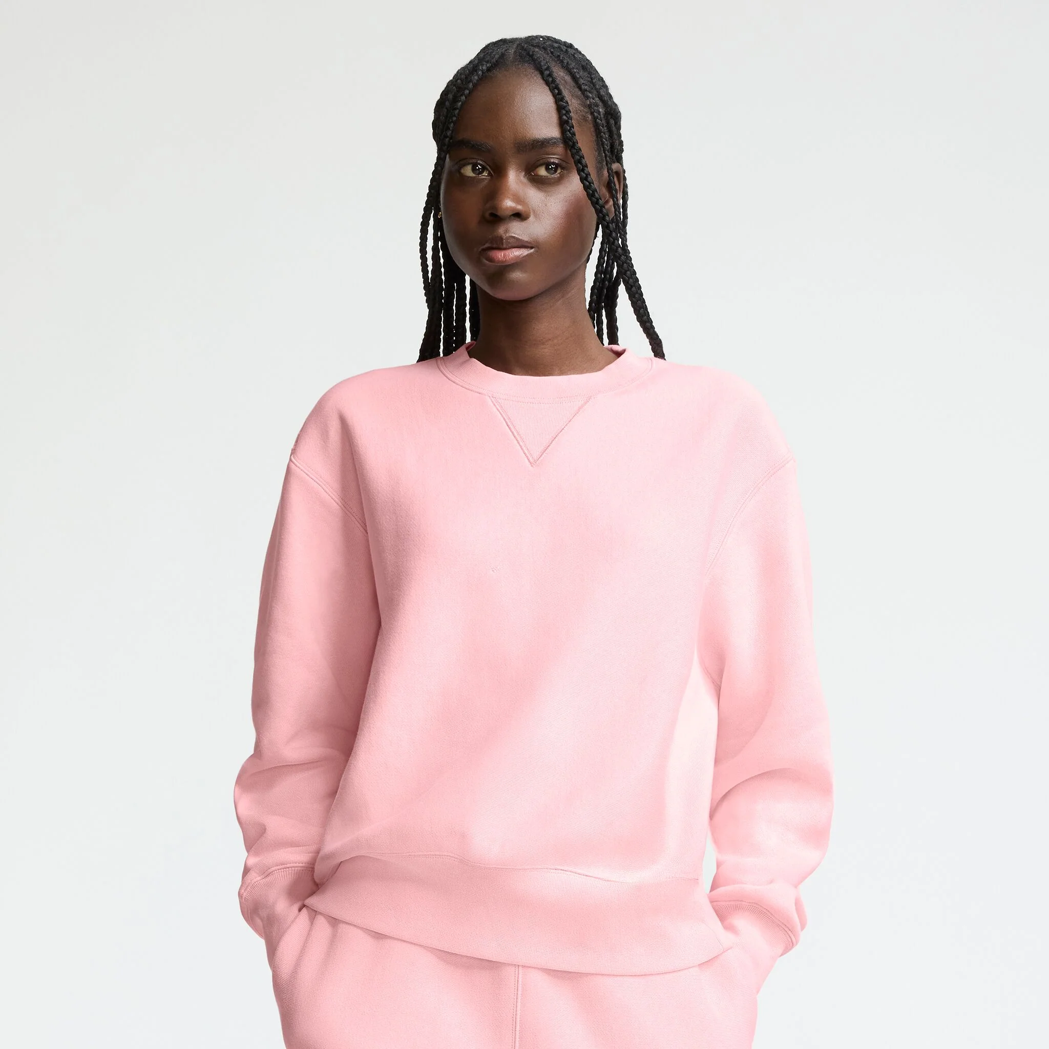 Reverse Weave Crew Neck Sweatshirt