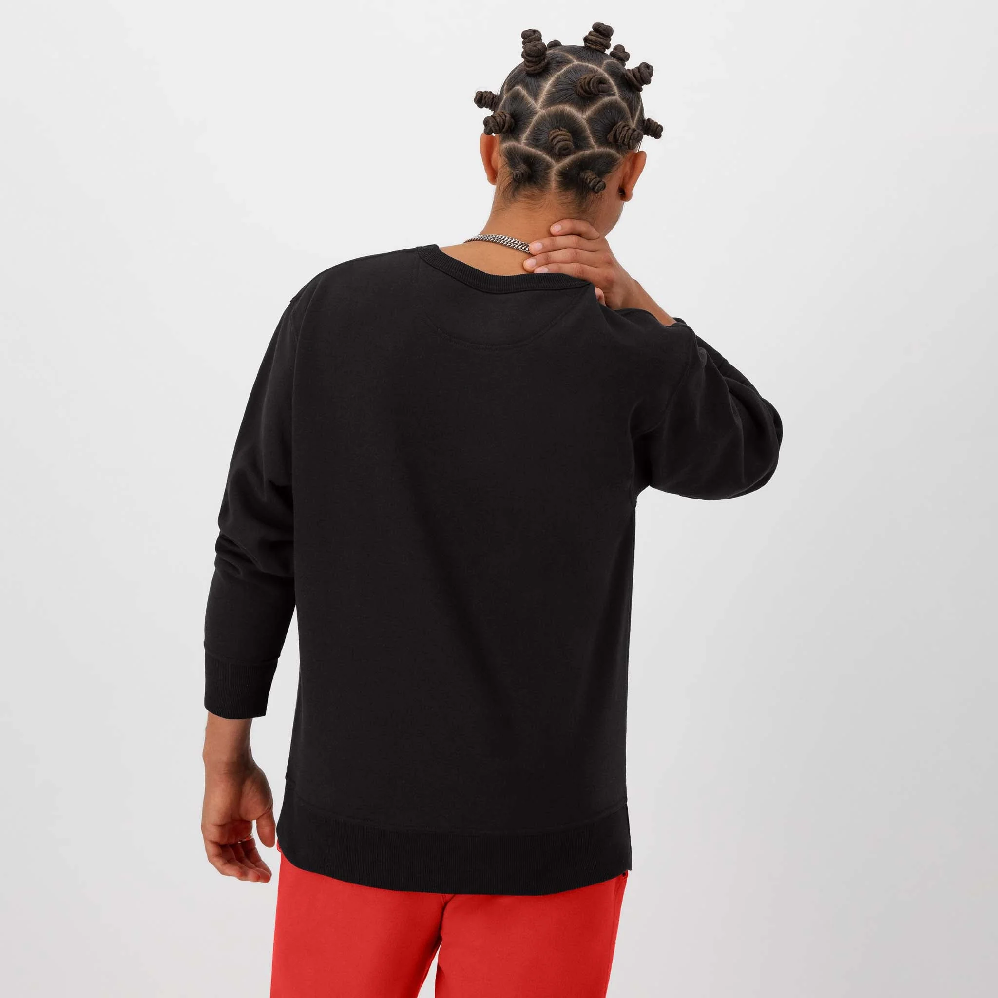 Powerblend Crewneck Sweatshirt, Left Script Logo 3 Powerblend Crewneck Sweatshirt, Left Script Logo