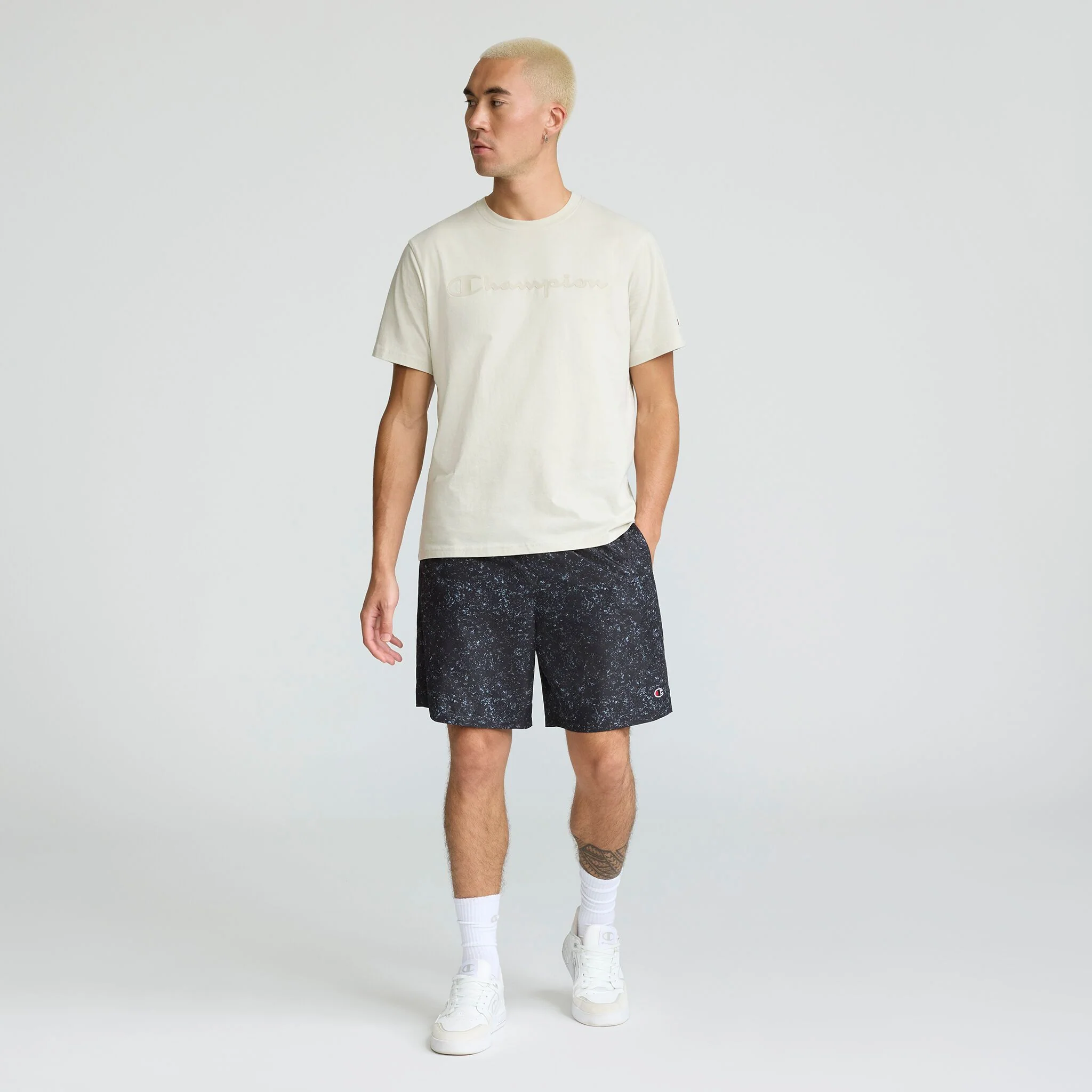 Classic Graphic T-Shirt, Tonal Script Logo 4 Classic Graphic T-Shirt, Tonal Script Logo